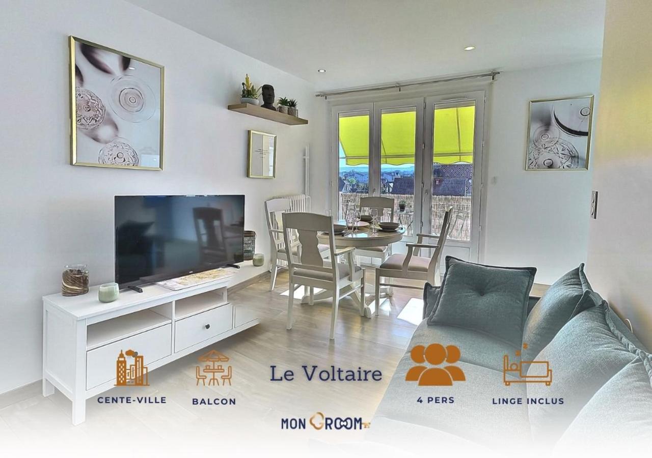 Le Voltaire - Balcon - 2 Chb - 3 Lits - 2 Min Gare Et Cente-Ville - Mon Groom Troyes Exterior photo